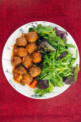 Traditional delicious couscous beef balls