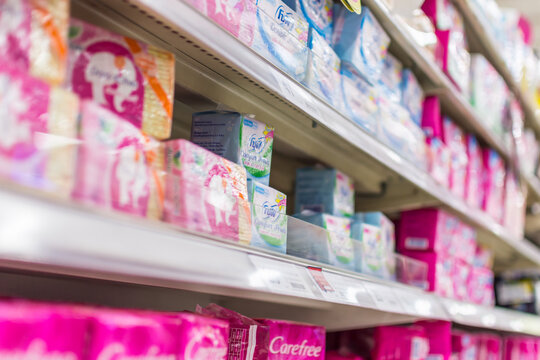 Many types of sanitary napkin for menstruation