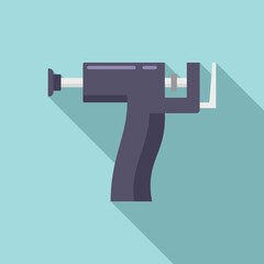 Piercing gun icon. Flat illustration of piercing gun vector icon for web design