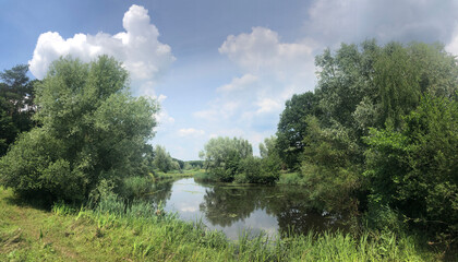Fototapeta premium Bridge over the Beneden Regge river