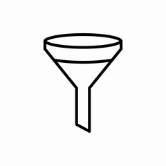Outline filter icon.Filter vector illustration. Symbol for web and mobile