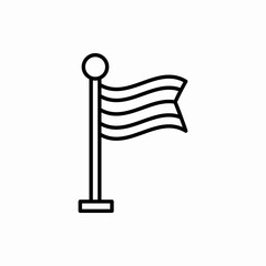 Outline flag icon.Flag vector illustration. Symbol for web and mobile