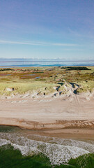 Nordsee und Ringkøbing in Dänemark - Luftbild mit Drohne