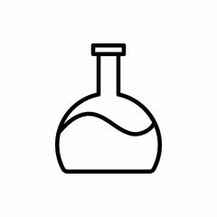 Outline flask icon.Flask vector illustration. Symbol for web and mobile