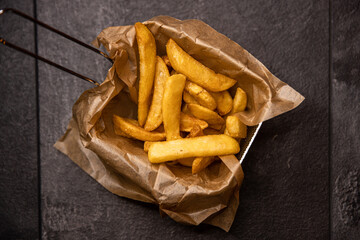Tasty french fries potato