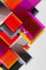 Metal arrow shape background. Abstract geometric background with 3d effect composition For Wallpaper, Banner, Background, Card, Book Illustration, landing page