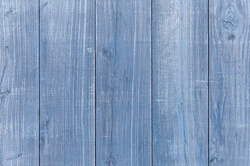 Naklejka premium Vintage style wooden fence painted blue sea texture and seamless background