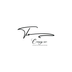 TR initials signature logo. Handwriting logo vector templates. Hand drawn Calligraphy lettering Vector illustration.
