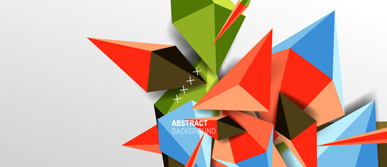 Trendy simple triangle abstract background, dynamic motion concept. Vector Illustration For Wallpaper, Banner, Background, Card, Book Illustration, landing page