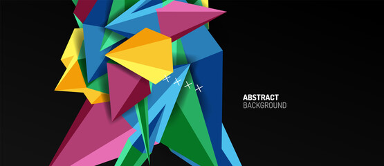 Trendy simple triangle abstract background, dynamic motion concept. Vector Illustration For Wallpaper, Banner, Background, Card, Book Illustration, landing page