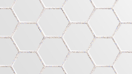 white scientific concept background with copy space, illustration vector.