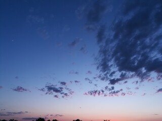 sunset over the sea