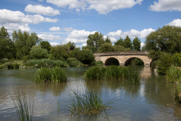 The Swinford Bridge over The Thames at West Oxfordshire in the UK