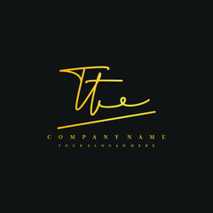 TT initials signature logo. Handwriting logo vector templates. Hand drawn Calligraphy lettering Vector illustration.

