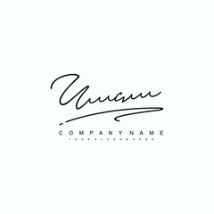 UC initials signature logo. Handwriting logo vector templates. Hand drawn Calligraphy lettering Vector illustration.
