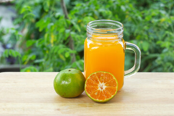 glass of fresh orange juice