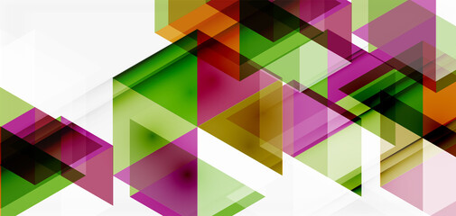 Geometric abstract background, mosaic triangle and hexagon shapes. Trendy abstract layout template for business or technology presentation, internet poster or web brochure cover, wallpaper