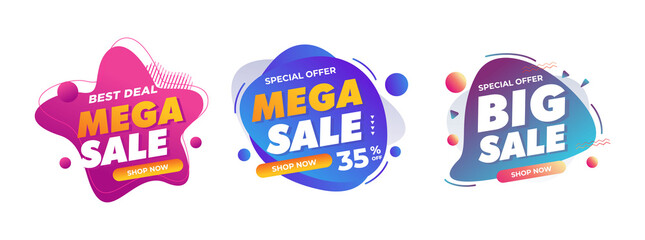 super sale banner template design, Big deal special offer end of season  vector illustration. for offline online shop promotion discount sign