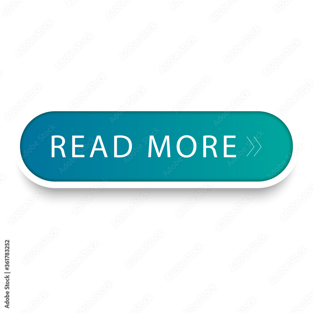 Poster read more button vector isolated on white background. trendy read more icon for web site, icon templ
