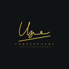 UZ initials signature logo. Handwriting logo vector templates. Hand drawn Calligraphy lettering Vector illustration.
