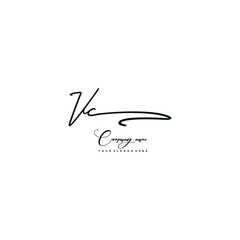 VC initials signature logo. Handwriting logo vector templates. Hand drawn Calligraphy lettering Vector illustration.
