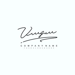 VG initials signature logo. Handwriting logo vector templates. Hand drawn Calligraphy lettering Vector illustration.
