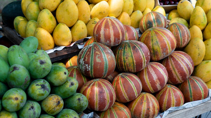 Indian summer fruit melon mango