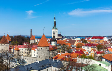 Fototapeta na wymiar The downtown of Tallinn, Estonia