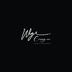 WG initials signature logo. Handwriting logo vector templates. Hand drawn Calligraphy lettering Vector illustration.
