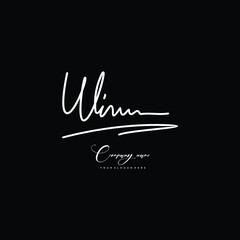 WI initials signature logo. Handwriting logo vector templates. Hand drawn Calligraphy lettering Vector illustration.
