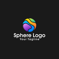 Sphere Circle abstract Corporate vector logo design
