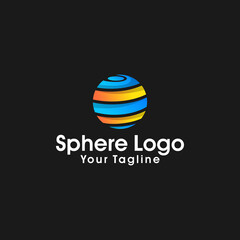 Sphere Circle abstract Corporate vector logo design
