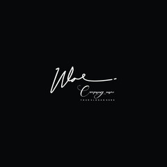 WO initials signature logo. Handwriting logo vector templates. Hand drawn Calligraphy lettering Vector illustration.
