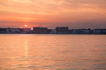 Obraz premium Weymouth Harbour at Sunset