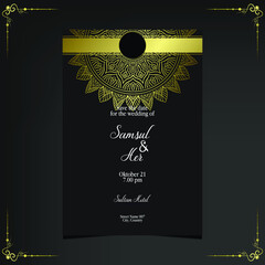 Mandala template with elegant, classic elements. Great for invitation, flyer, menu, brochure, background Premium Vector