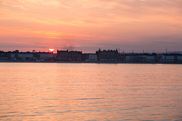 Fototapeta premium Weymouth Harbour at Sunset