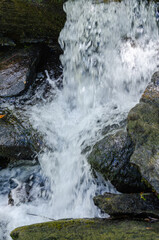 waterfall in the mountains