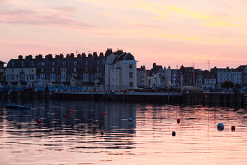 Weymouth Harbour at Sunset
