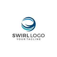 Abstract Circle Swirl Logo Template Illustration Design