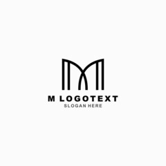 M Letter Logo Template, Logo Icons, Letter Icons