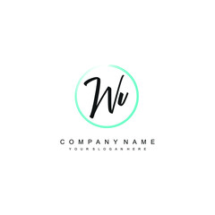 WV initials signature logo. Handwriting logo vector templates. Hand drawn Calligraphy lettering Vector illustration.
