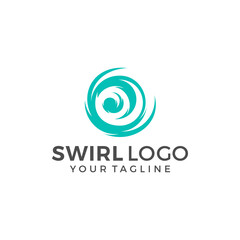 Abstract Circle Swirl Logo Template Illustration Design