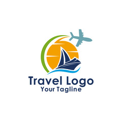 Travel logo icon vector design illustration