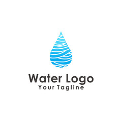 water drop logo design element vector illustration icon droplet energy nature