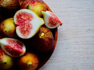 Fresh figs for healthy fruits.