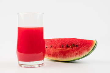 A refreshing summer drink of watermelon juice.