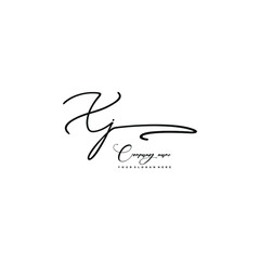 XJ initials signature logo. Handwriting logo vector templates. Hand drawn Calligraphy lettering Vector illustration.