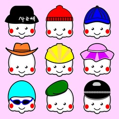 set of hats