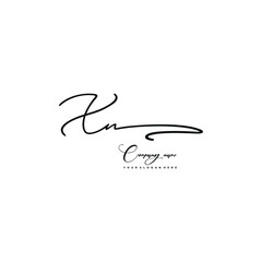 XN initials signature logo. Handwriting logo vector templates. Hand drawn Calligraphy lettering Vector illustration.
