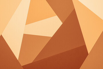 Earth tones abstract background. Geometric shapes beige and brown colored